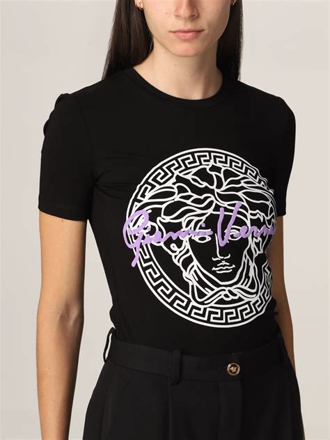 versus versace womens shirt|Versace t shirt women's sale.